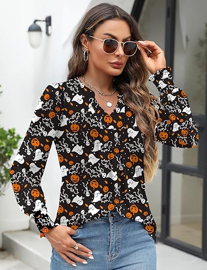 Luxe-Fit Sculpted V-Neck Print Top